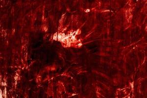 Red background, Scary bloody wall. white wall with blood splatter for halloween background. photo