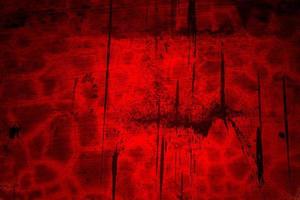 Red Background. Scary bloody wall. white wall with blood splatter for halloween background. photo