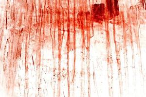 Red background, Scary bloody wall. white wall with blood splatter for halloween background. photo