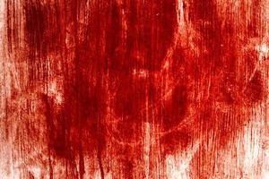 Red background, Scary bloody wall. white wall with blood splatter for halloween background. photo