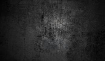 concepto de fondo de halloween de pared oscura y negra. hormigón negro polvoriento para el fondo. textura de cemento de terror foto