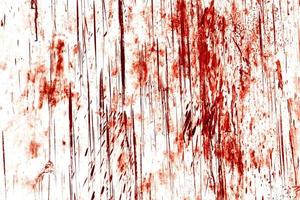 Red background, Scary bloody wall. white wall with blood splatter for halloween background. photo