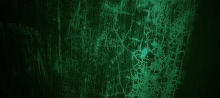 Dark green wall halloween background concept. Scary background. Horror concrete cement texture for background. photo