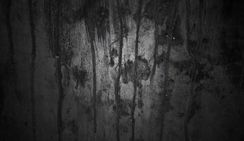 Dark and black wall halloween background concept. Black concrete dusty for background. Horror cement texture photo