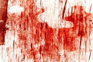 Red background, Scary bloody wall. white wall with blood splatter for halloween background. photo