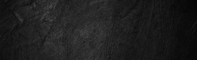 Black wall scary or dark gray rough grainy stone texture background. Black concrete for background. photo