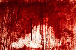 Red background, Scary bloody wall. white wall with blood splatter for halloween background. photo