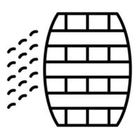 Barrel Leak Icon Style vector