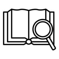 Search Books Icon Style vector