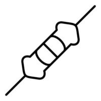 Resistor Icon Style vector