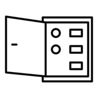 estilo de icono de caja de fusibles vector