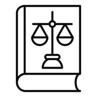 Law Book Icon Style vector