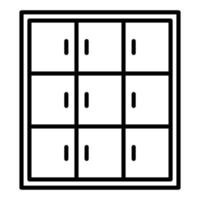 Library Locker Icon Style vector