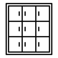 Library Locker Icon Style vector