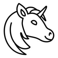 Unicorn Icon Style vector