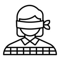Hostage Icon Style vector