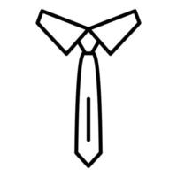 estilo de icono de corbata vector