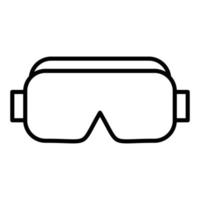 Safety Glasses Icon Style vector