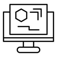 Cad Engineering Icon Style vector