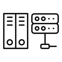 Industry Server Icon Style vector