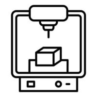 Engineering Printer Icon Style vector