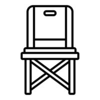 Fishing Chair Icon Style vector