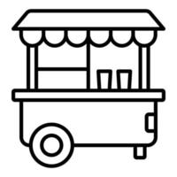 Popcorn Stall Icon Style vector