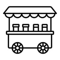 Toffee Apple Stall Icon Style vector