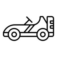 Go Kart Icon Style vector