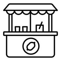 Lemonade Stall Icon Style vector