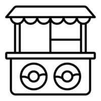 Donut Shop Icon Style vector