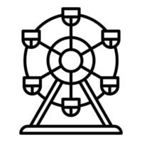 Ferris Wheel Icon Style vector