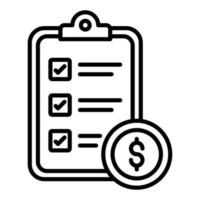 Money Order Icon Style vector