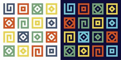 Abstract geometric symbol icon vector