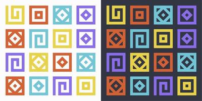 Abstract geometric symbol icon vector