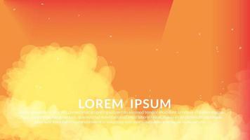 isolated abstract modern background in orange color vector