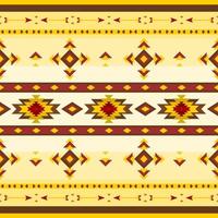 Editable Vector of Native American Geometrical Colorful Illustration Pattern for Creating Background of Traditional Culture and History Related Design