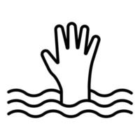 Drown Icon Style vector