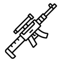 Sniper Rifle Icon Style vector