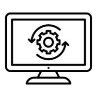 Upgrade Desktop Icon Style vector