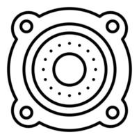 Car Speakers Icon Style vector