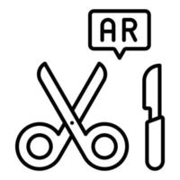 Ar Surgery Icon Style vector