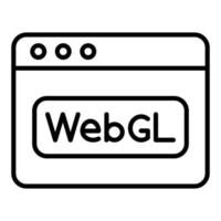 Webgl Icon Style vector