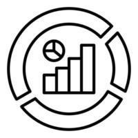 Data Segmentation Icon Style vector
