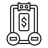 Capitalized Cost Reduction Icon Style vector