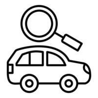 Car Finder Icon Style vector