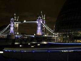 london city at night photo