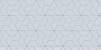 Geometric pattern blue weave design with wavy stripes lines vector