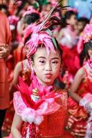 Single smile child Drum Mayer students parades photo