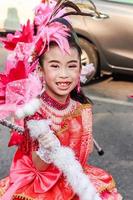 portrait Single of smile child Drum Mayer students parade photo